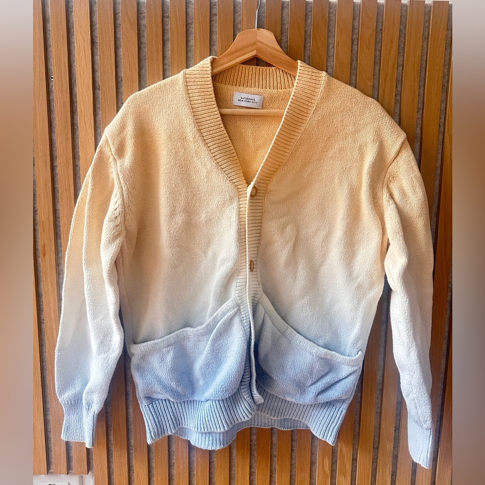 Saturdays Surf Shop Gradient Cardigan Sweater
